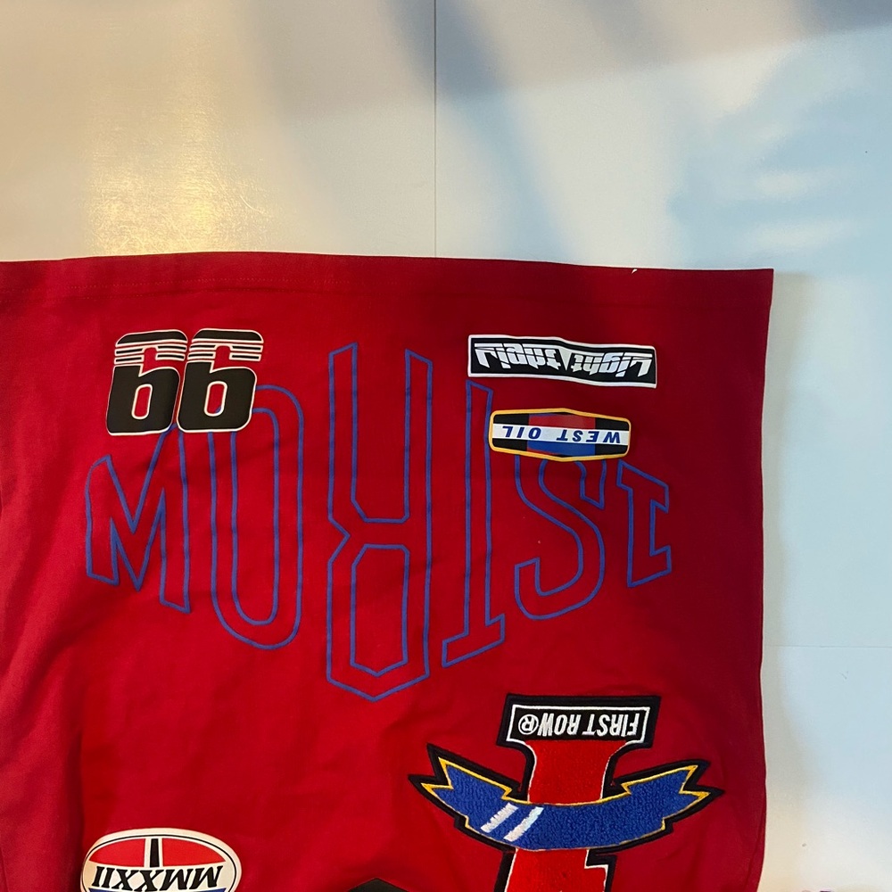 First Never Last Racking Patches Tee By First Row - Color Red - Size Small - Picture 3 of 5